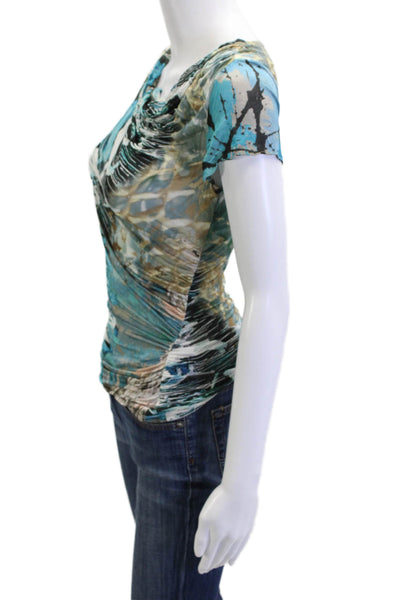 Malandrino Women Sleeveless Black Nylon Blend Blouse Art Spring Size XS