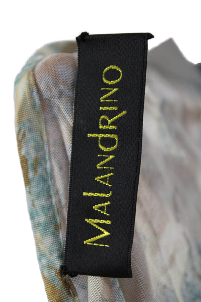 Malandrino Women Sleeveless Black Nylon Blend Blouse Art Spring Size XS
