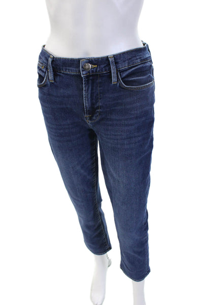 Frame Womens Cropped Ankle Dark Blue Jeans Size 27