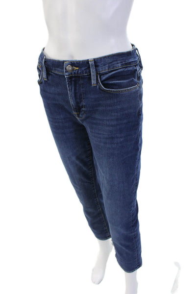 Frame Womens Cropped Ankle Dark Blue Jeans Size 27