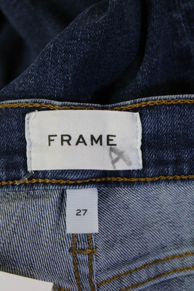 Frame Womens Cropped Ankle Dark Blue Jeans Size 27