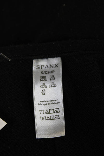 Spanx Womens Black Pullover Sweater 3/4 Sleeve Round Neck Size S