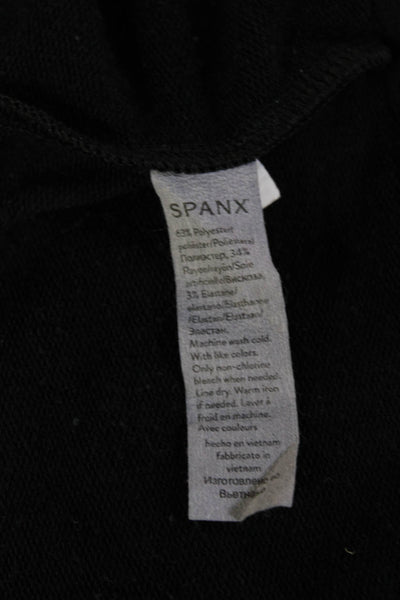 Spanx Womens Black Pullover Sweater 3/4 Sleeve Round Neck Size S