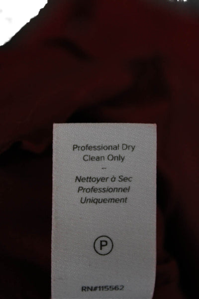 Cinq A Sept Womens Red Sleeveless Bodycon Fit & Flare Designer Dress Size 2