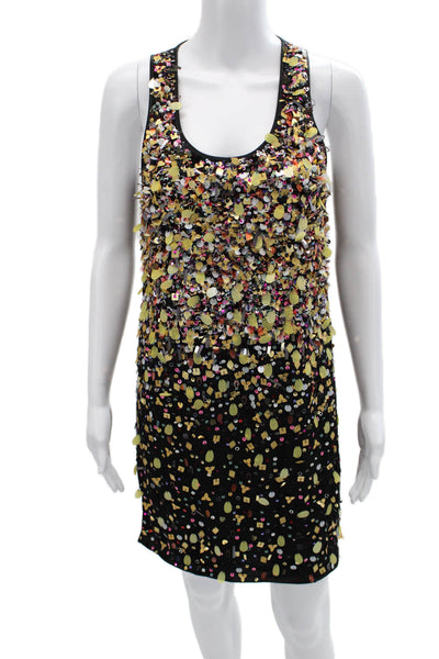 Elizabeth & James Women Tank Dress Black Short Nylon Blend Size XS