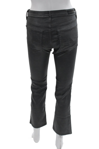 AG Adriano Goldschmied Womens Ankle Cropped Dark Gray Pants Size 26