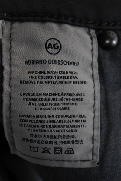 AG Adriano Goldschmied Womens Ankle Cropped Dark Gray Pants Size 26