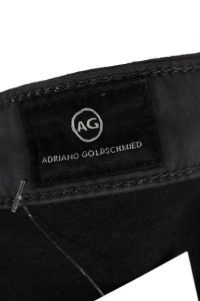 AG Adriano Goldschmied Womens Ankle Cropped Dark Gray Pants Size 26