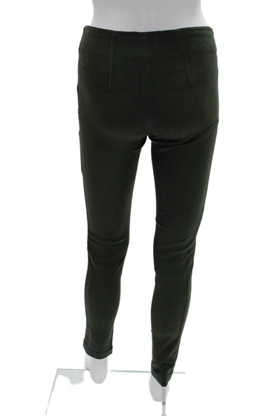 Kenneth Cole Womens Ankle Jegging Green Zip Rayon Blend Size 26