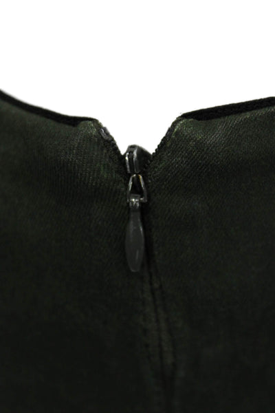 Kenneth Cole Womens Ankle Jegging Green Zip Rayon Blend Size 26