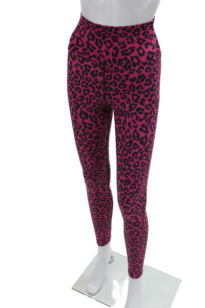 Beach Riot Women Ankle Jegging Black Animal Print Size S