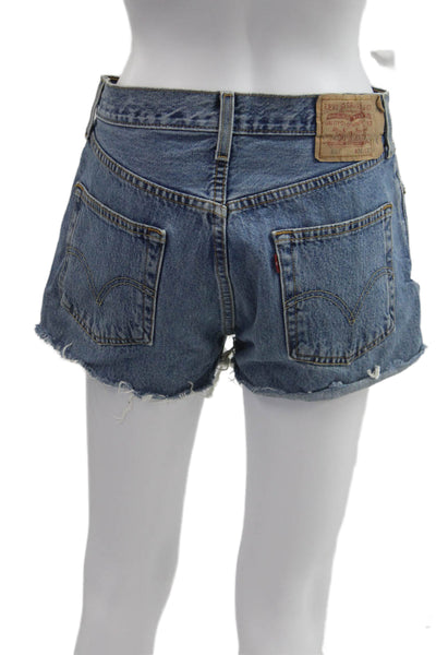 Levis Unisex 90s Blue Cotton Shorts Spring Size 30