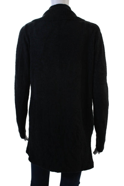Barefoot Dreams® Unisex Cardigan Black Long Sleeve Size S