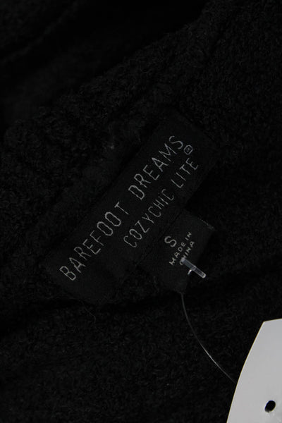 Barefoot Dreams® Unisex Cardigan Black Long Sleeve Size S