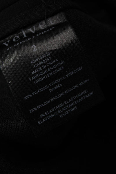 Velvet by Graham & Spencer Women Ankle Cropped Dress Pants Black Size 2