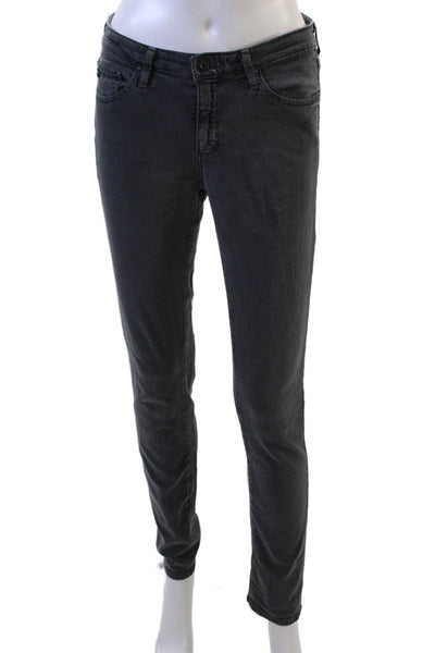 AG Adriano Goldschmied Women Skinny Jeans Dark Gray Mid Rise Size 26