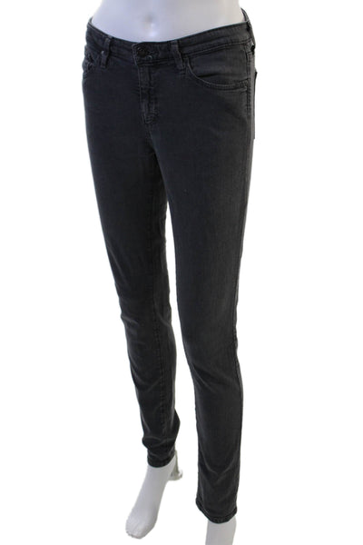 AG Adriano Goldschmied Women Skinny Jeans Dark Gray Mid Rise Size 26