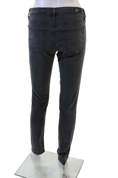 AG Adriano Goldschmied Women Skinny Jeans Dark Gray Mid Rise Size 26