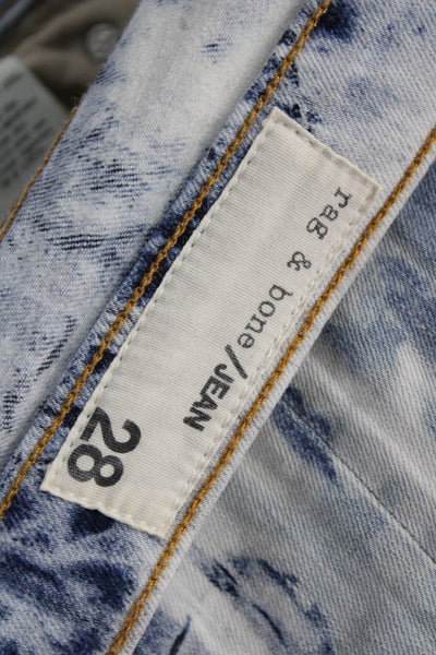 Rag & Bone Jean Women Skinny Blue Jeans Mid Rise Inseam 30 Size 28
