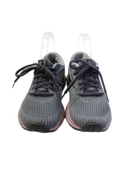 Brooks Womens Lace-Up Athletic Running Sneakers Solid Gray Size 6