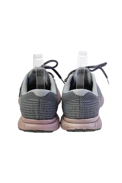 Brooks Womens Lace-Up Athletic Running Sneakers Solid Gray Size 6