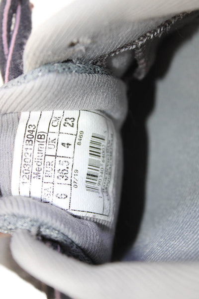 Brooks Womens Lace-Up Athletic Running Sneakers Solid Gray Size 6