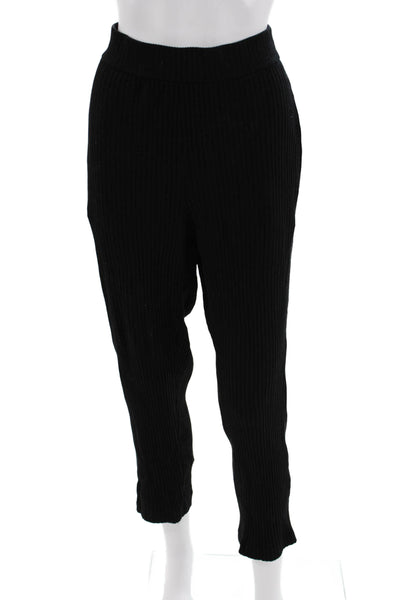 Eileen Fisher Women Cropped Ankle Black Pants Size M