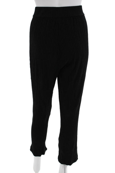 Eileen Fisher Women Cropped Ankle Black Pants Size M