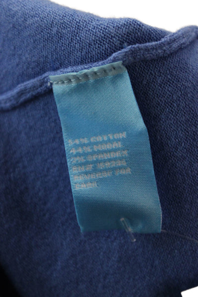 J. Mclaughlin Womens Basic T-Shirt Blue Long Sleeve Size M