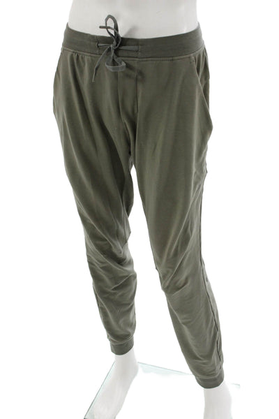 Lululemon Mens Jogger Sweatpants Green Drawstring Cotton Blend Army Size L