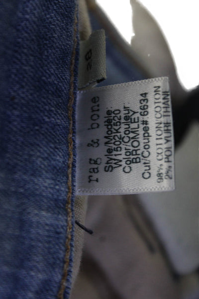 Rag & Bone Jean Women Skinny Jeans Light Blue Mid Rise Inseam 30 Size 28