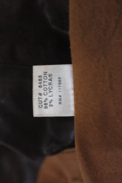 J Brand Women Brown Mid Rise Jeans Button 98% Cotton Size 27