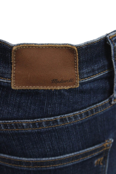 Madewell Women Cropped Straight Dark Blue Jeans Size 25