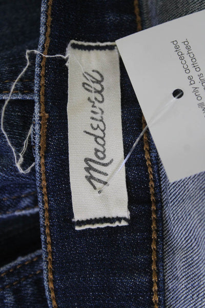 Madewell Women Cropped Straight Dark Blue Jeans Size 25