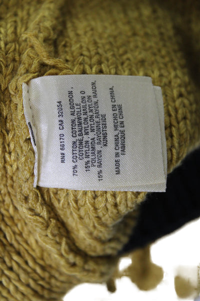 Moth Womens Bohemian Basic Yellow Sleeveless Tank Solid Cotton Blend Size XS