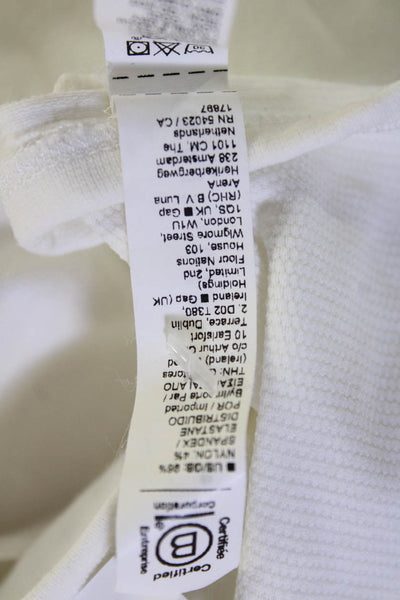 Athleta Women Basic Sleeveless Tank White Round Neck Size XS
