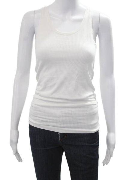 Athleta Womens Basic White Sleeveless Tank Size XS