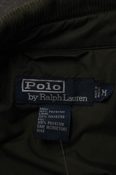 Polo Ralph Lauren Unisex Quilted Argyle Green Jacket Size M