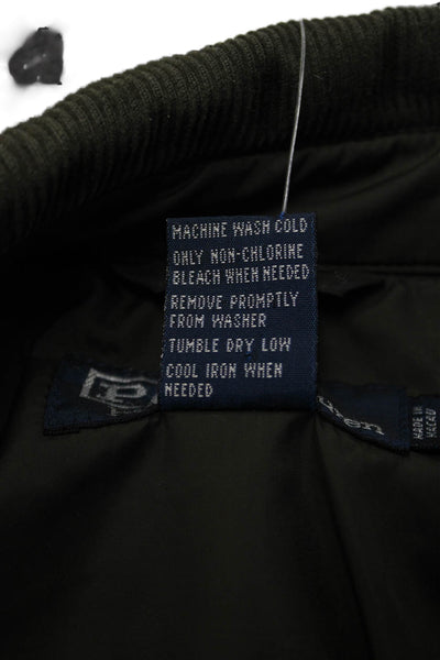 Polo Ralph Lauren Unisex Quilted Argyle Green Jacket Size M