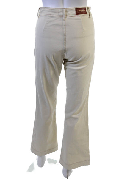 La Petite Etoile Paris Women Beige Chinos High Rise Button Size 36