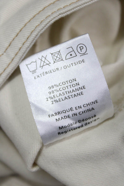 La Petite Etoile Paris Women Beige Chinos High Rise Button Size 36