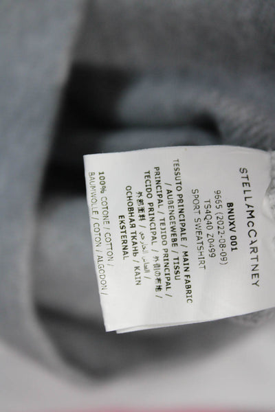 Stella McCartney Kids Unisex Kids Cotton Graphic Sweatshirt Gray Size 10
