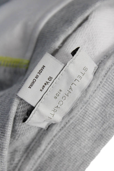 Stella McCartney Kids Unisex Kids Cotton Graphic Sweatshirt Gray Size 10