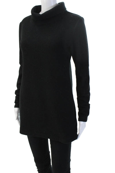Dudley Stephens Unisex Black Mock Neck Pullover Sweater Long Sleeve Size S