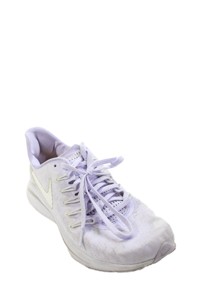 Nike Womens Solid Lace Up Low Top Sneakers Purple Size 8