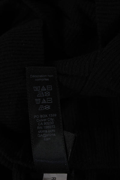 Skims Unisex Sweat Shorts Black Drawstring Size S