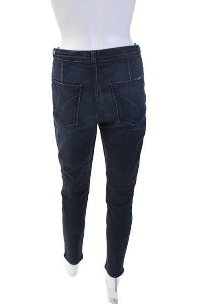 Hudson Womens Skinny Ankle Dark Blue Jeans Size 28