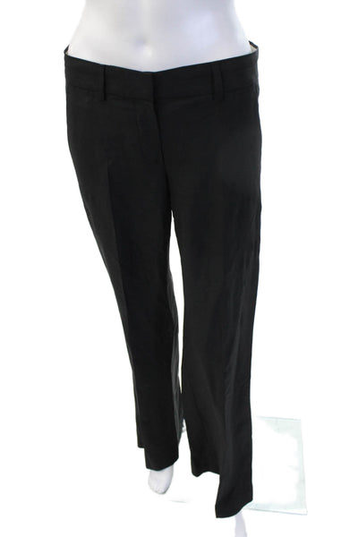 Theory Unisex Black Wool Blend Dress Pants Button Closure Inseam 31 Size 4