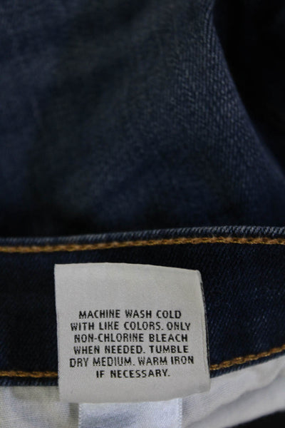 Hudson Womens Skinny Leg  Ankle Jeans Dark Blue Mid Rise Size 27