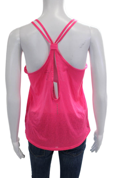 Nike Womens Camisole Pink Round Neck Solid Sports Recycled Polyester Size S